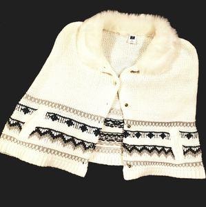 Janie and Jack Faux Fur Cape